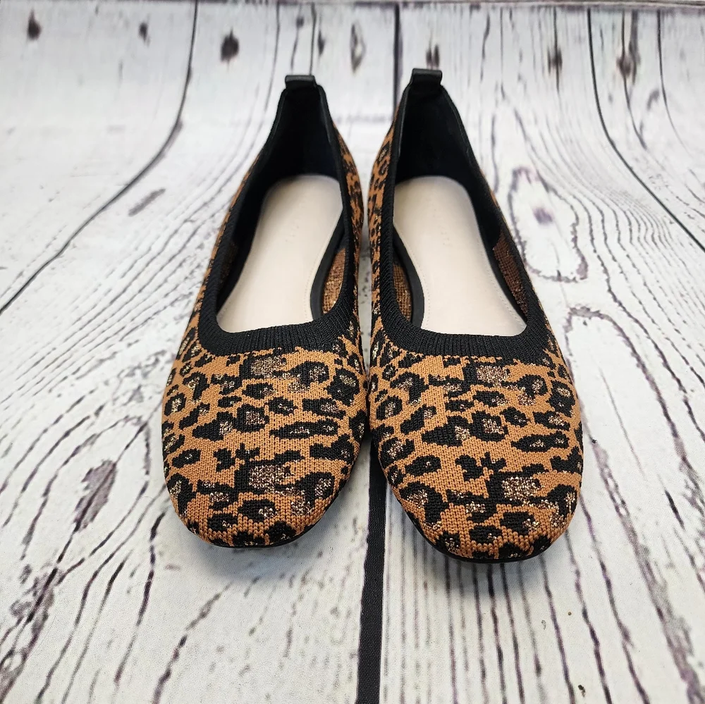 Sanctuary Brown Black Leopard Print Flats Size‎ 8 1/2